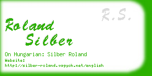 roland silber business card